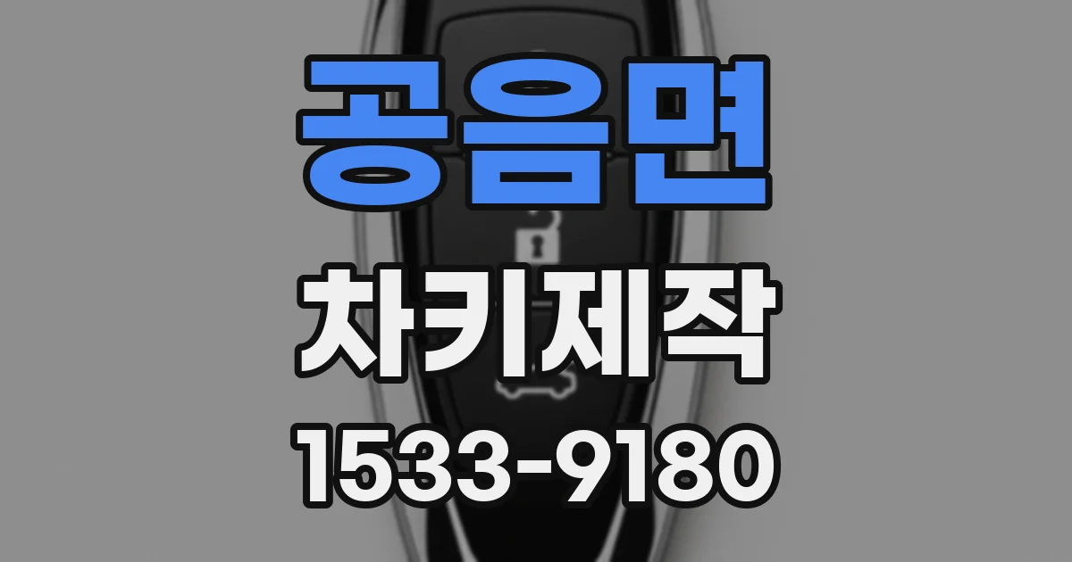 공음면 차키제작
