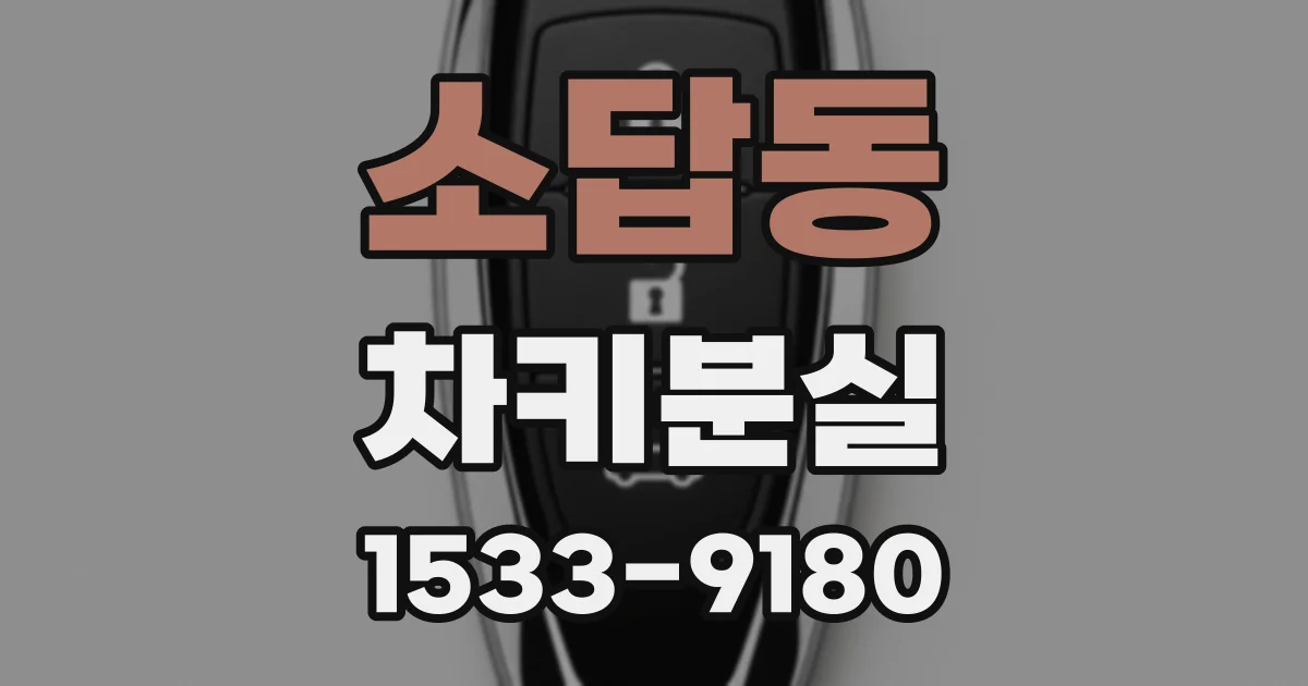 소답동 차키분실