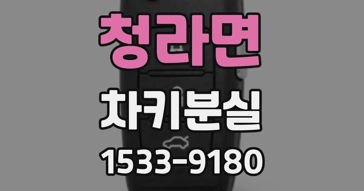 청라면 차키분실