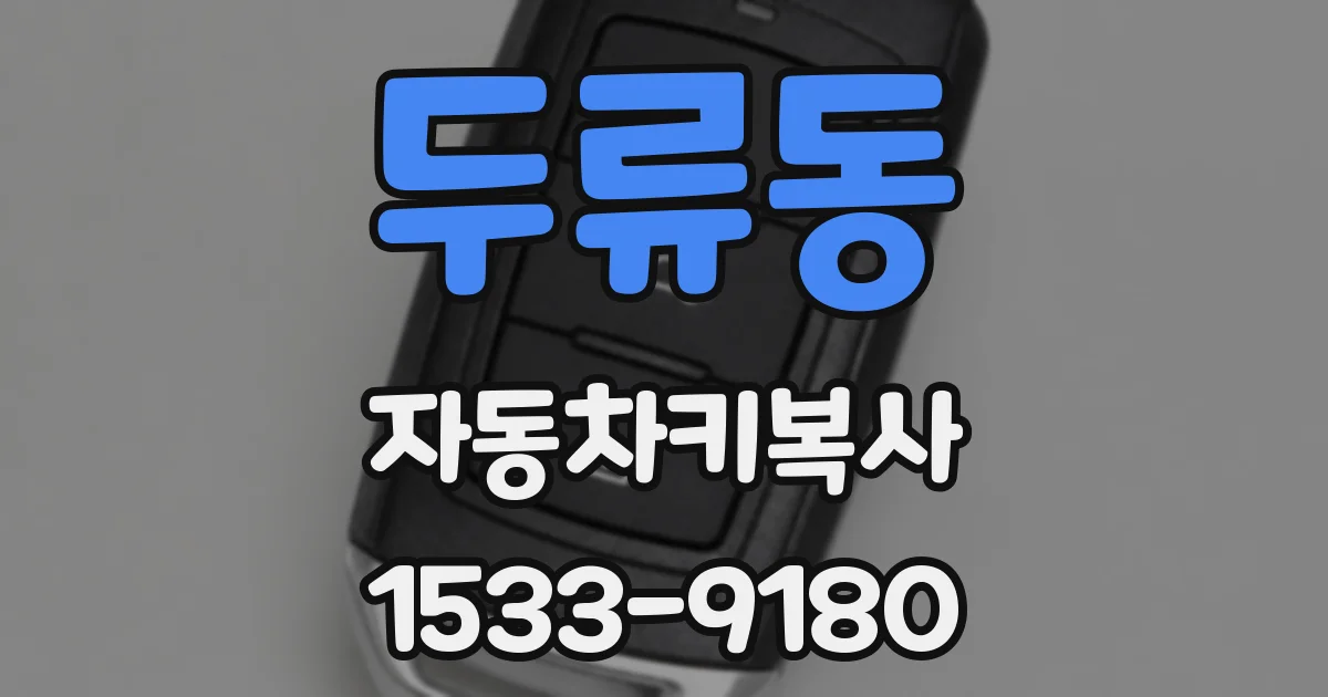 두류동 자동차키복사