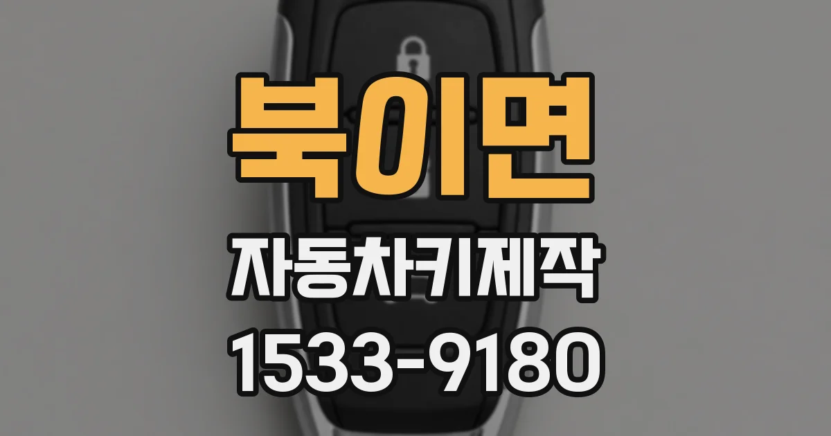북이면 자동차키제작