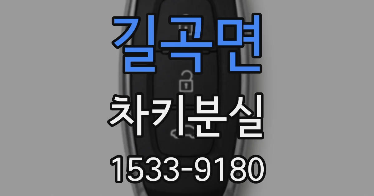 길곡면 차키분실