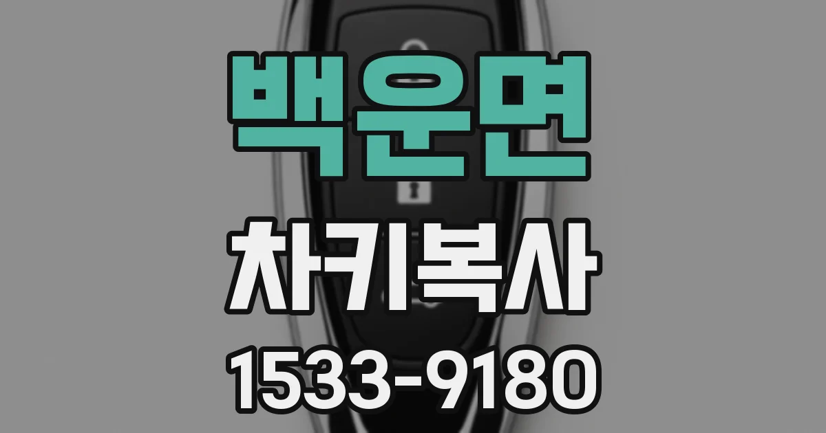백운면 차키복사