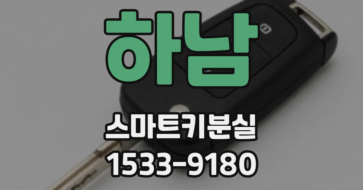 하남 스마트키분실