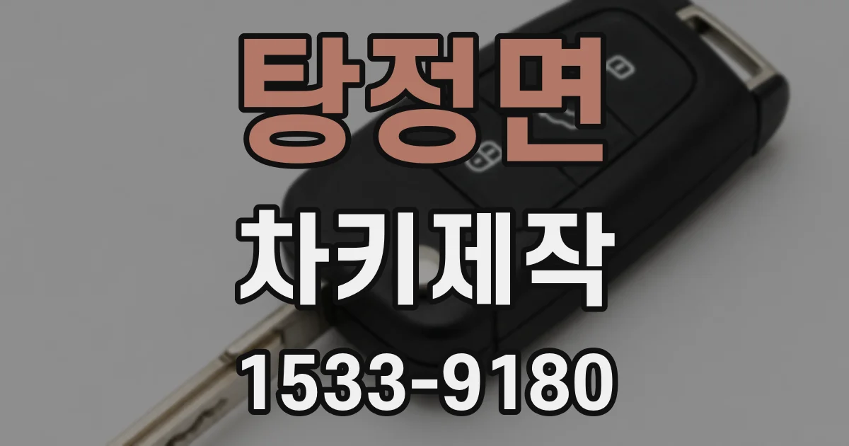 탕정면 차키제작