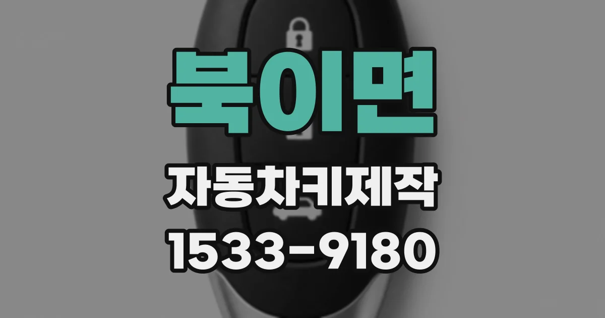 북이면 자동차키제작