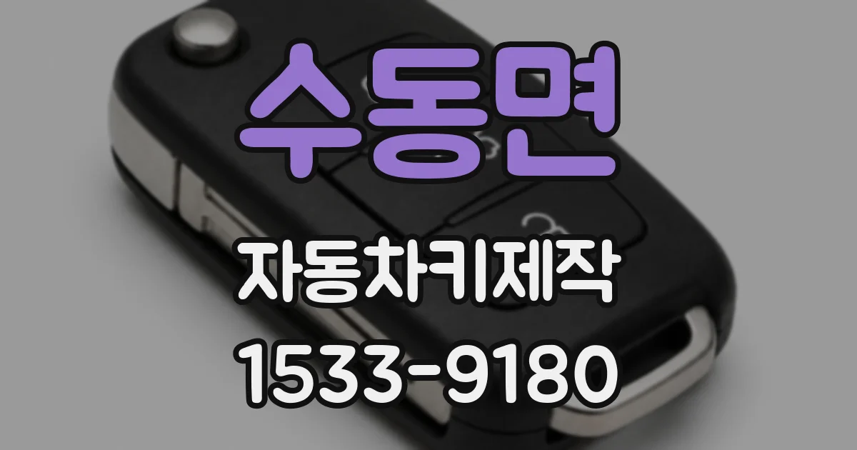 수동면 자동차키제작