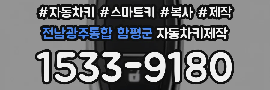 전남광주통합 함평군 자동차키제작