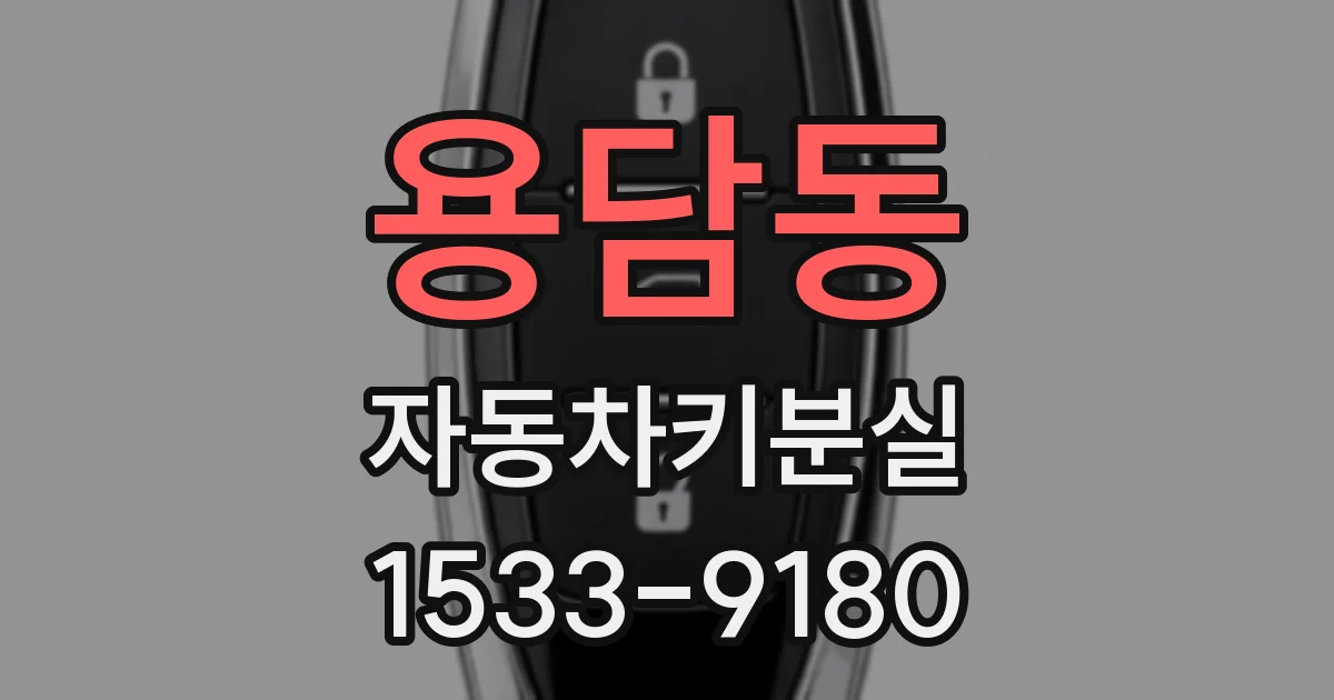 용담동 자동차키분실