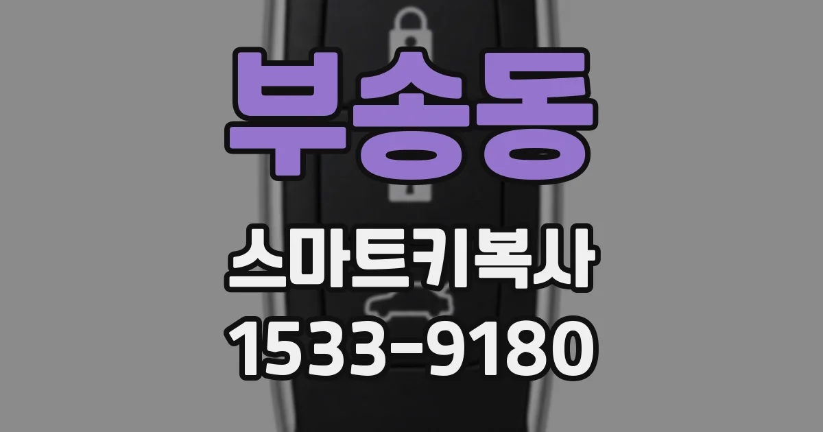 부송동 스마트키복사