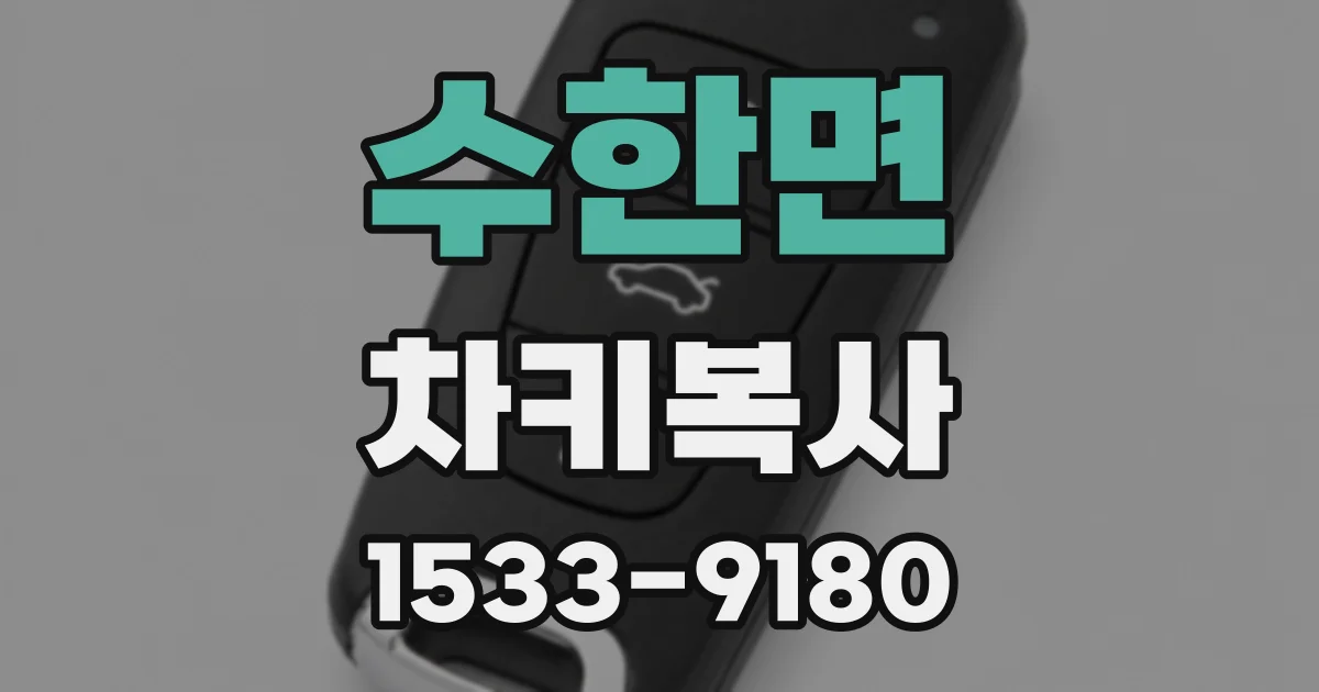 수한면 차키복사
