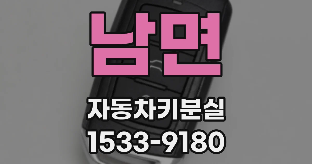 남면 자동차키분실