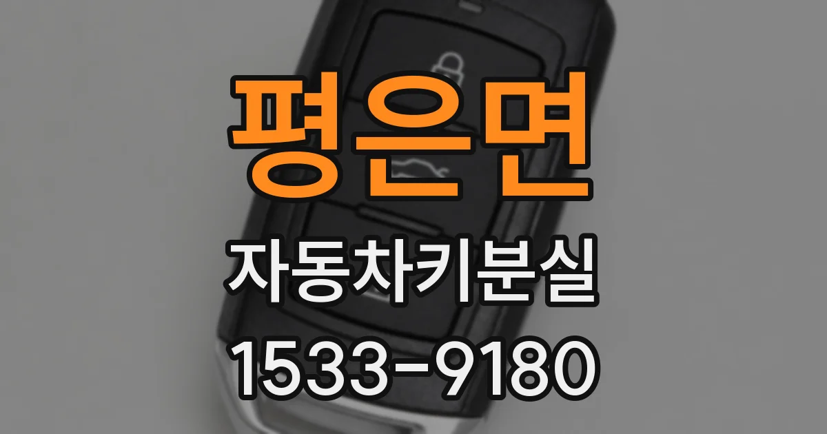 평은면 자동차키분실