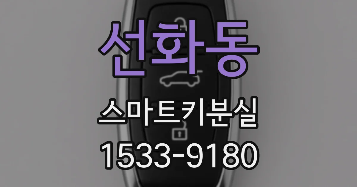선화동 스마트키분실