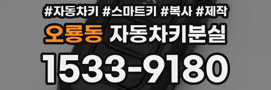 오룡동 자동차키분실
