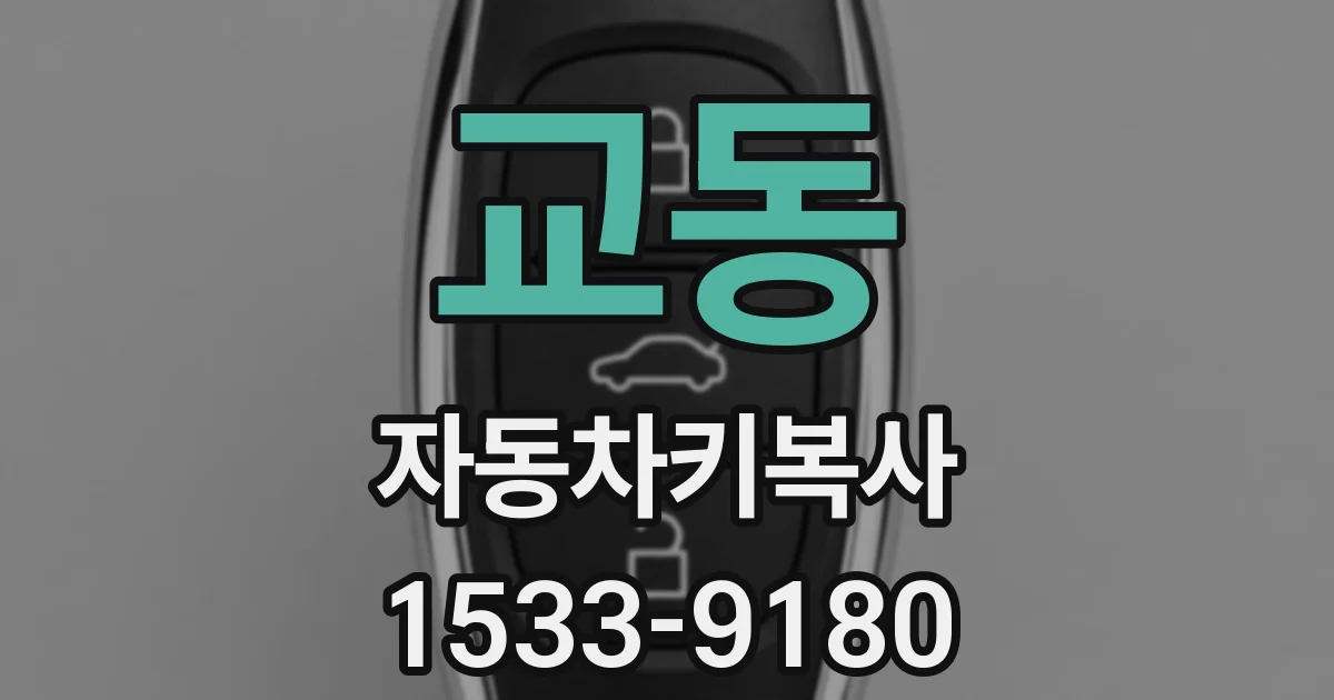 교동 자동차키복사