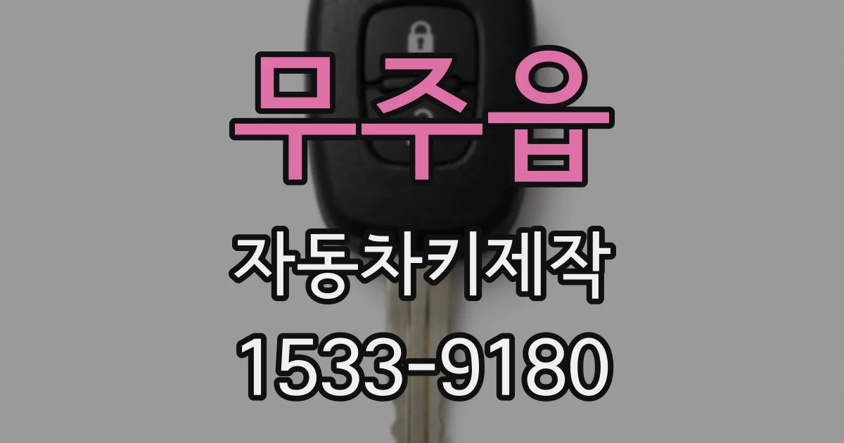 무주읍 자동차키제작