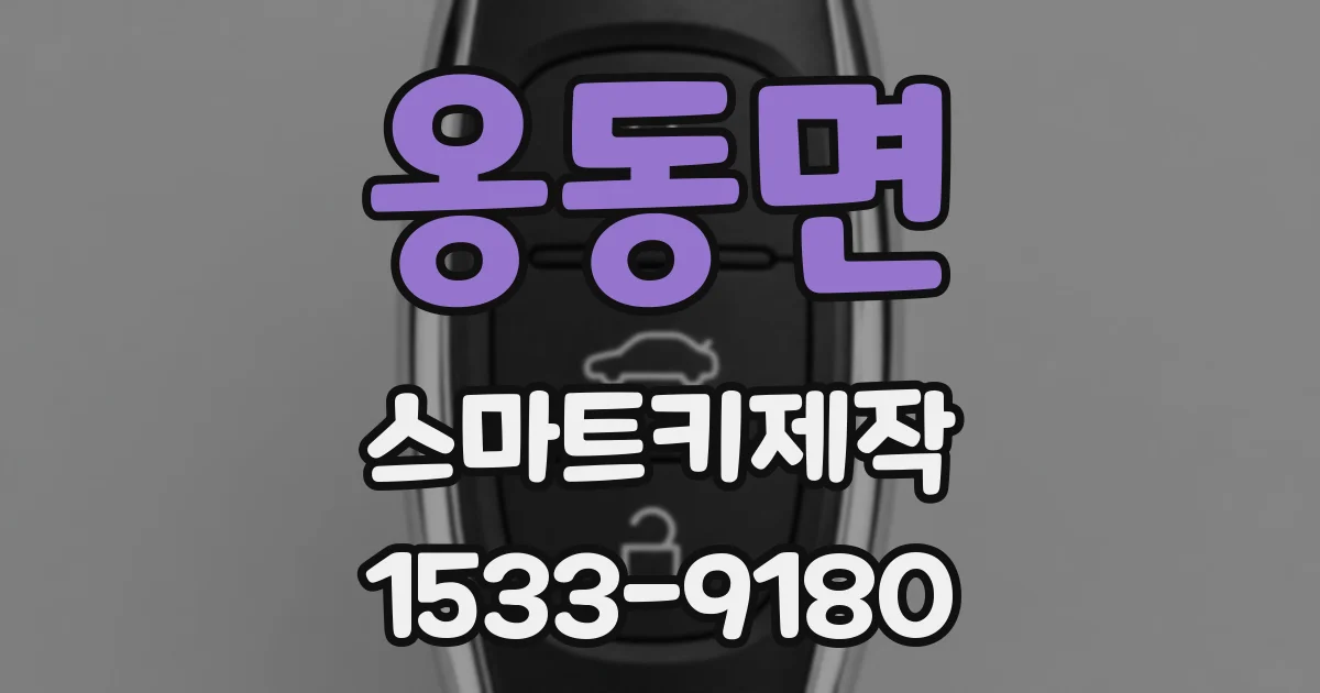 옹동면 스마트키제작