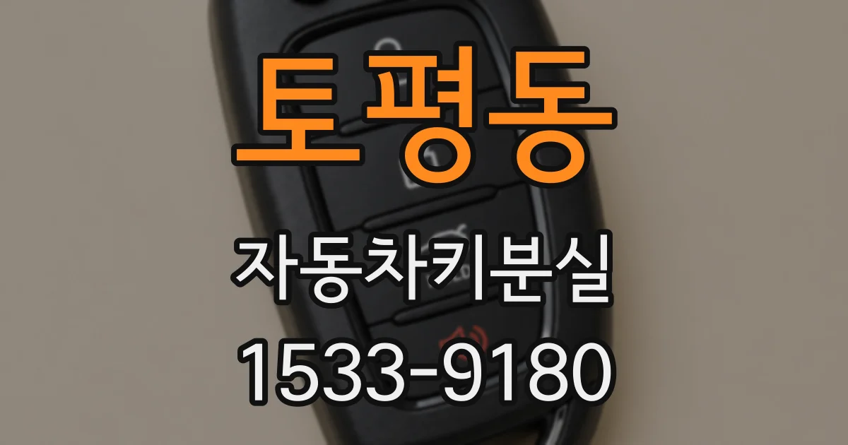 토평동 자동차키분실