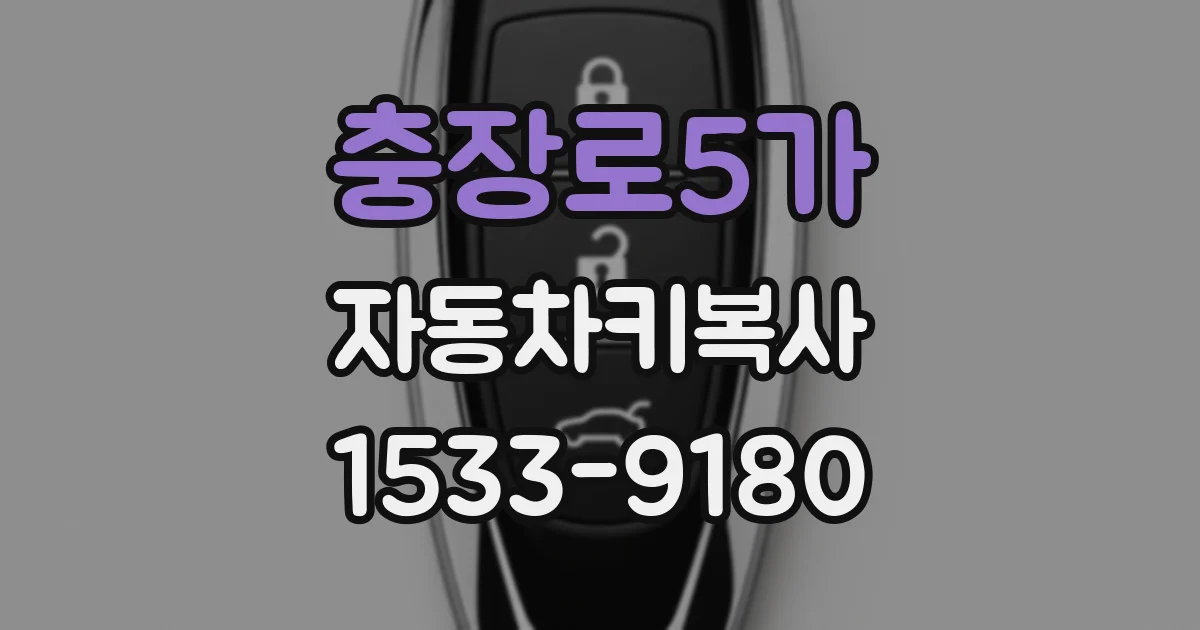 충장로5가 자동차키복사