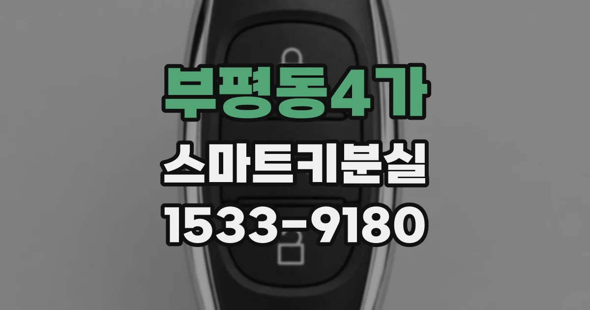 부평동4가 스마트키분실