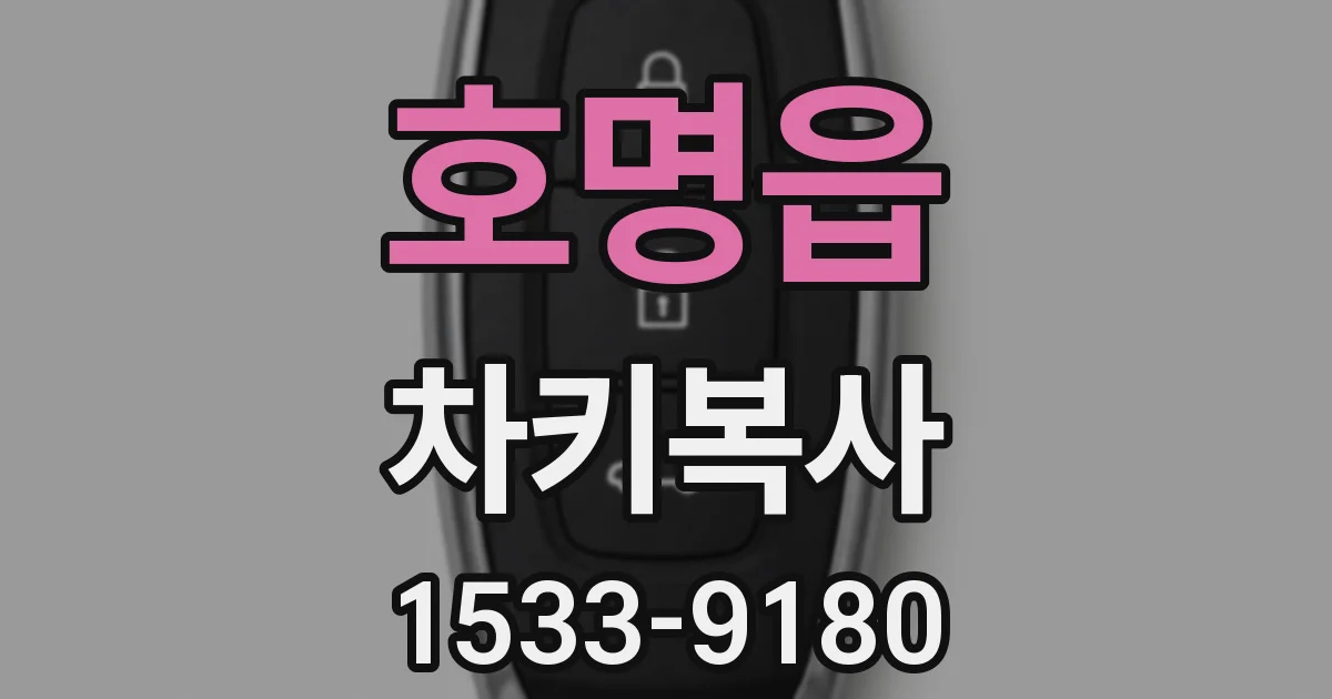 호명읍 차키복사