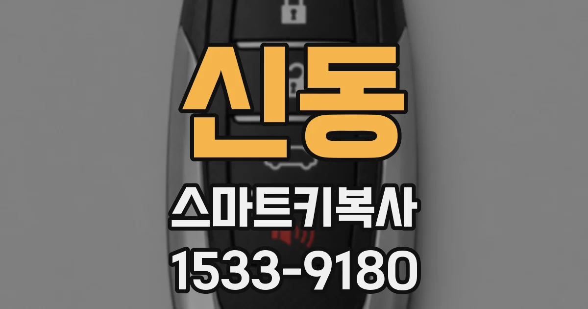 신동 스마트키복사