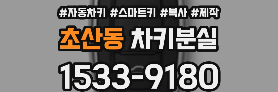 초산동 차키분실