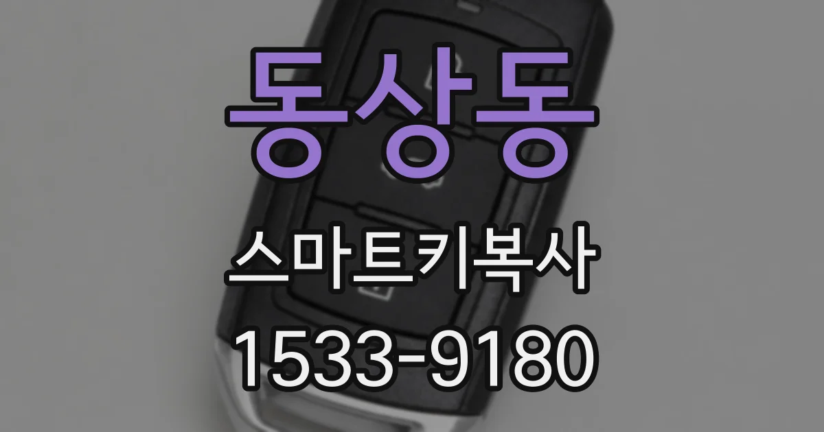 동상동 스마트키복사