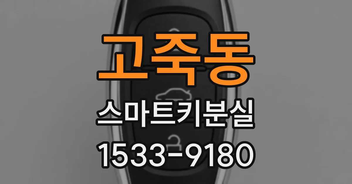 고죽동 스마트키분실