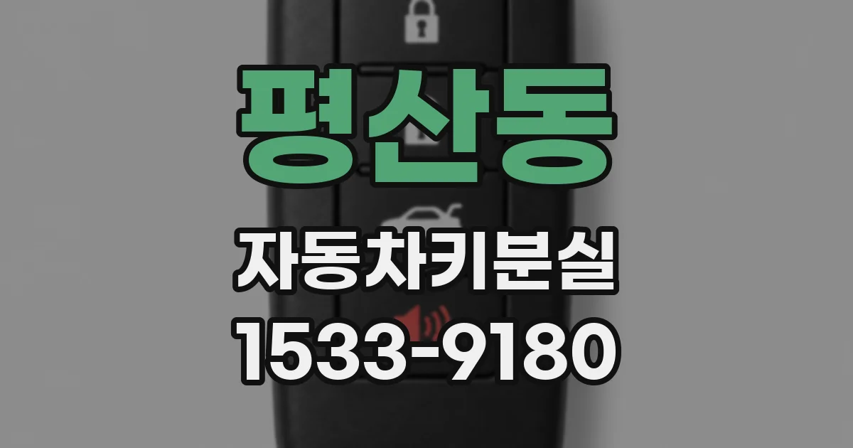 평산동 자동차키분실