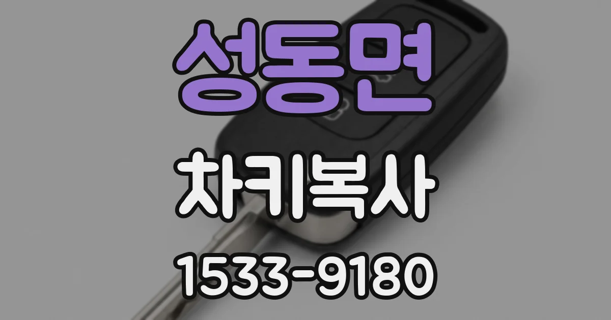 성동면 차키복사
