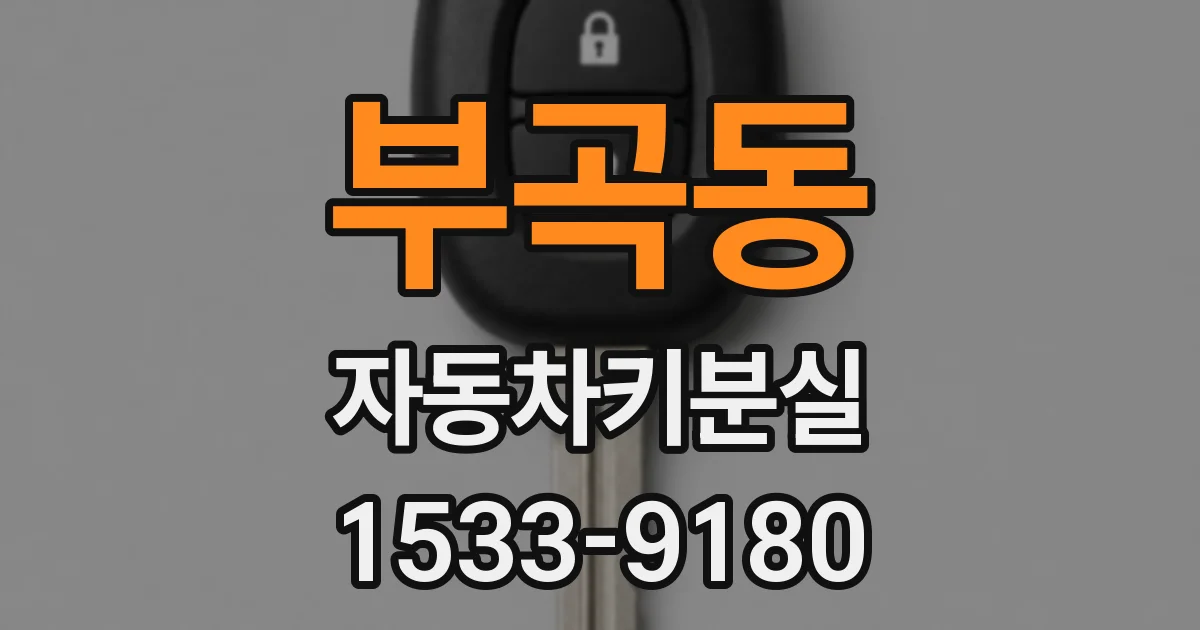 부곡동 자동차키분실
