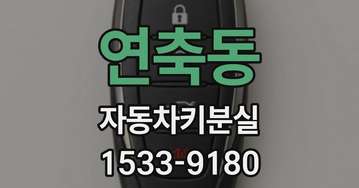 연축동 자동차키분실