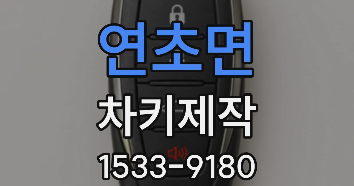 연초면 차키제작