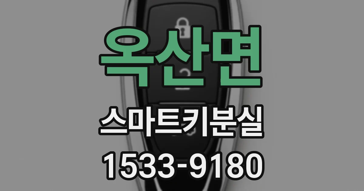 옥산면 스마트키분실