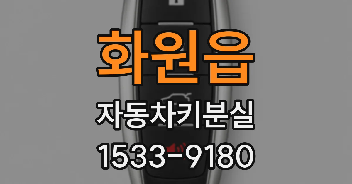 화원읍 자동차키분실
