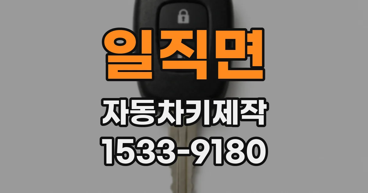 일직면 자동차키제작