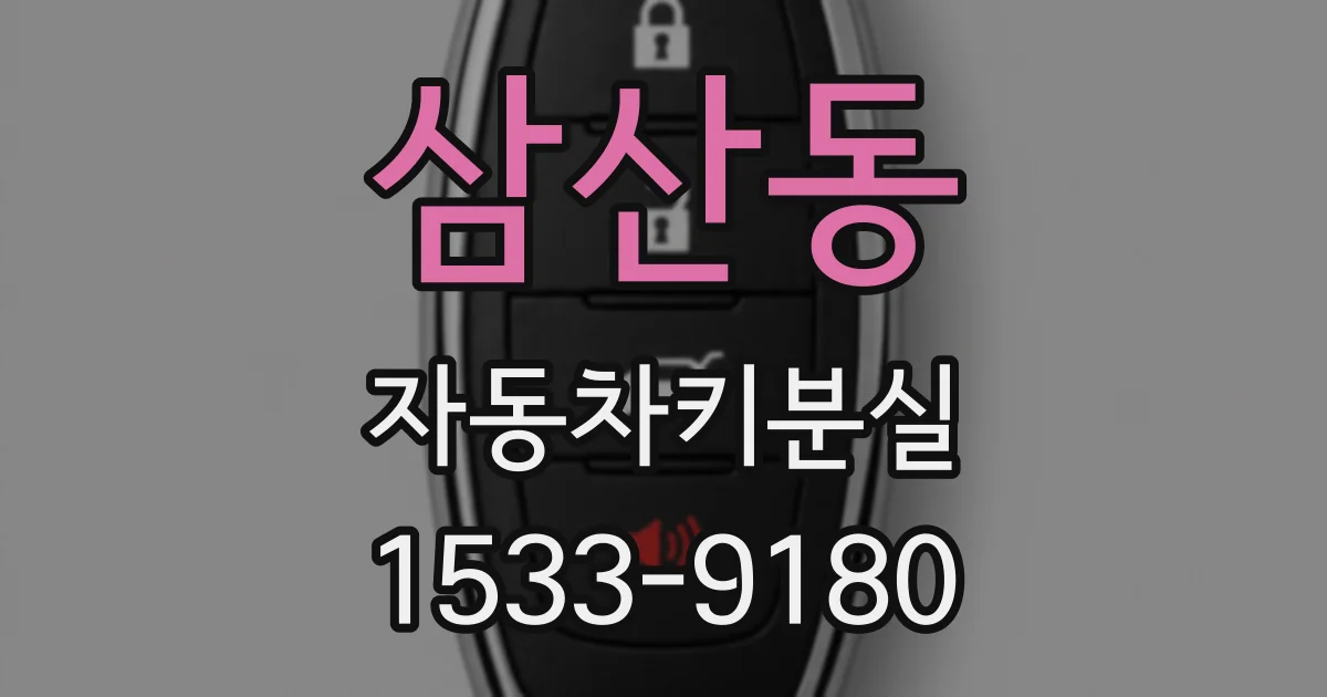 삼산동 자동차키분실