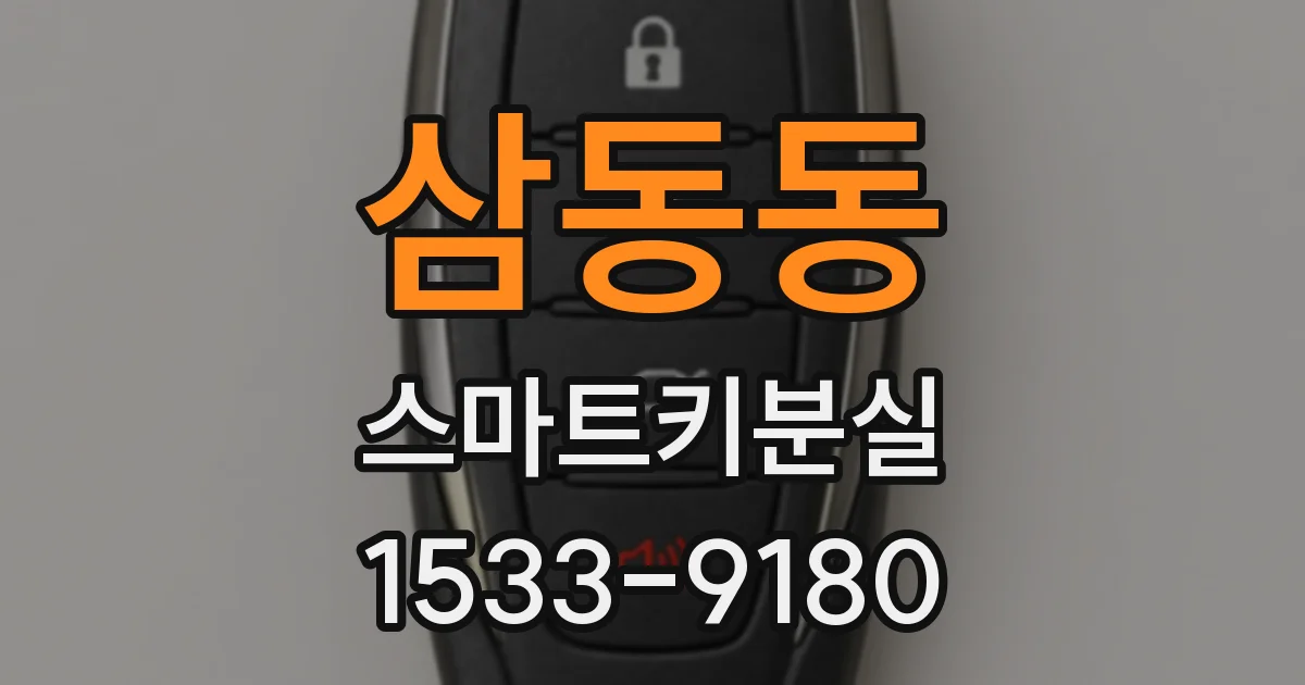삼동동 스마트키분실