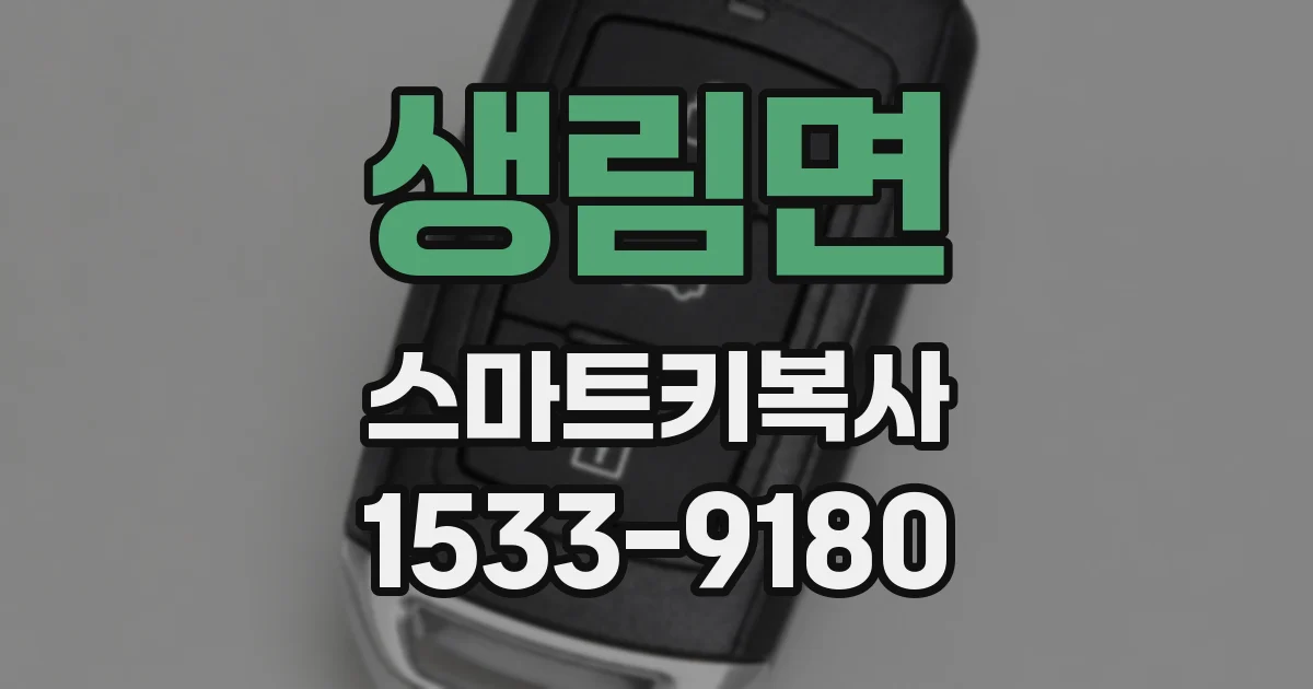 생림면 스마트키복사