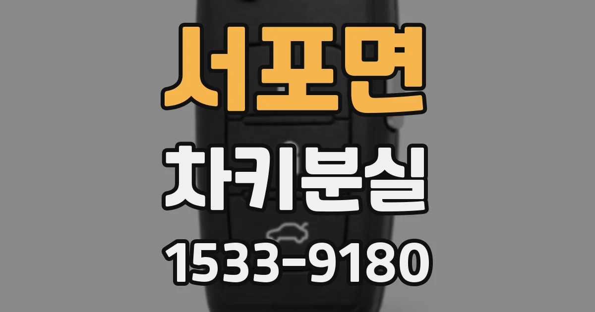 서포면 차키분실