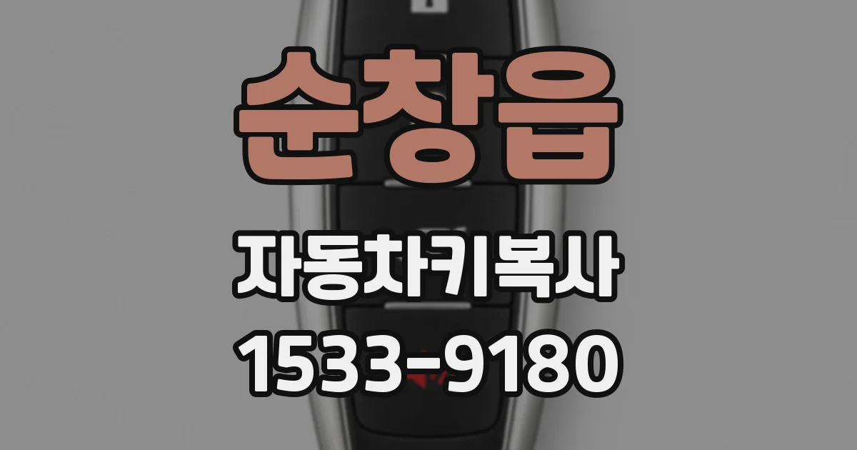 순창읍 자동차키복사