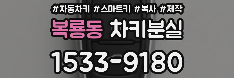 복룡동 차키분실