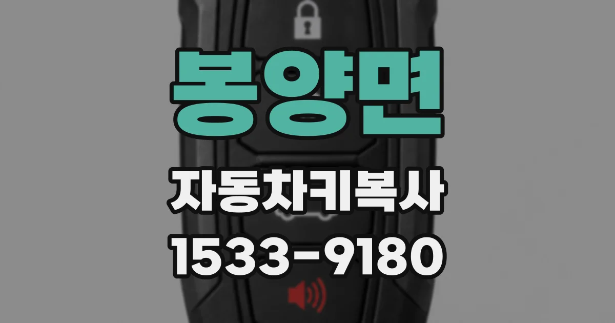봉양면 자동차키복사