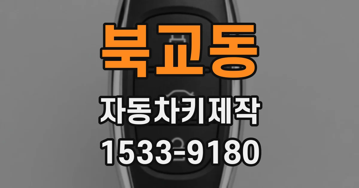 북교동 자동차키제작