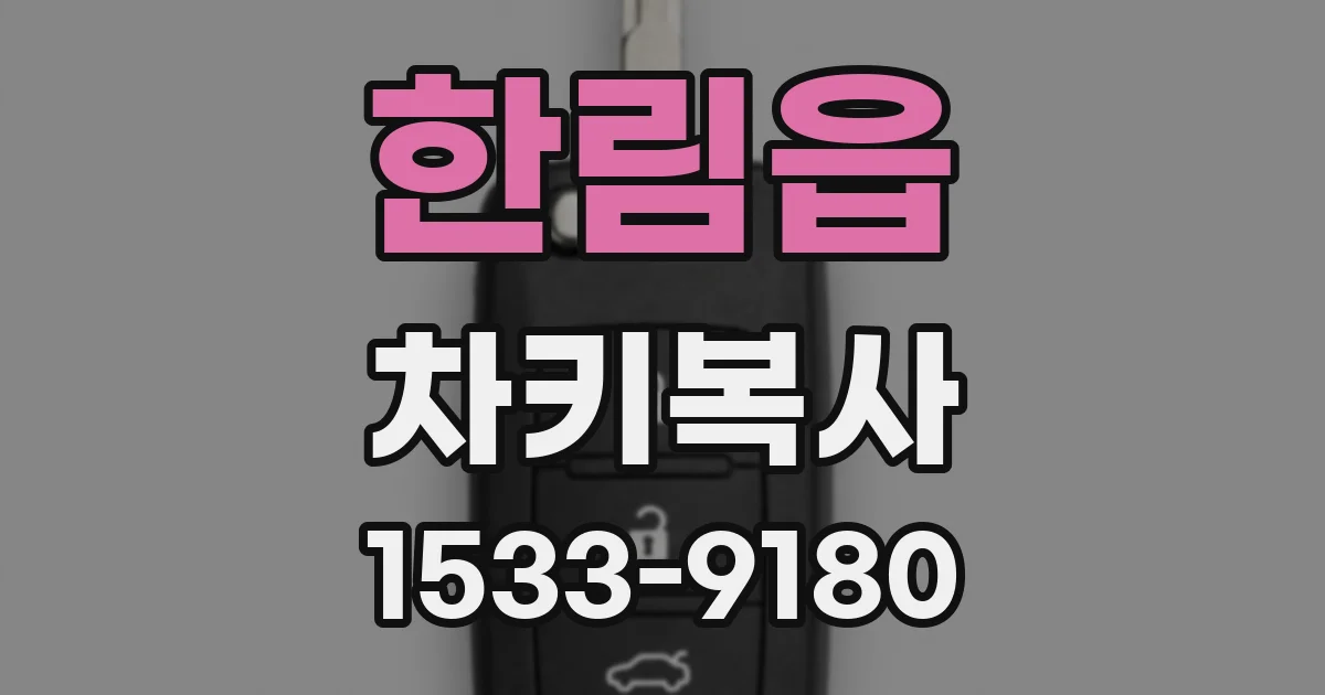 한림읍 차키복사