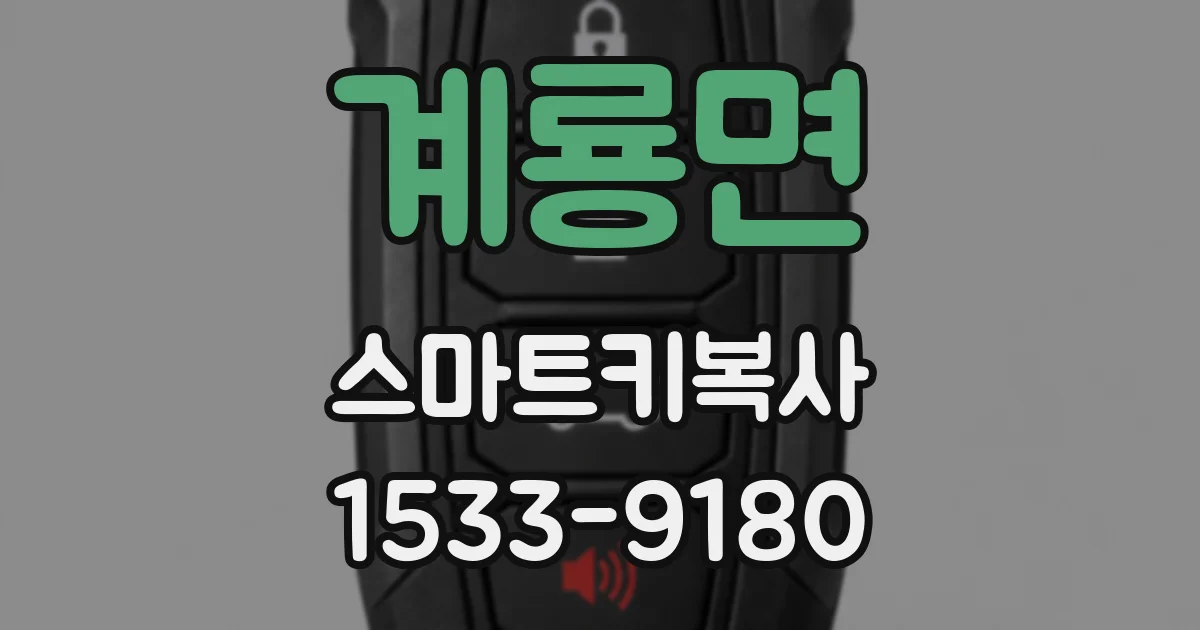 계룡면 스마트키복사