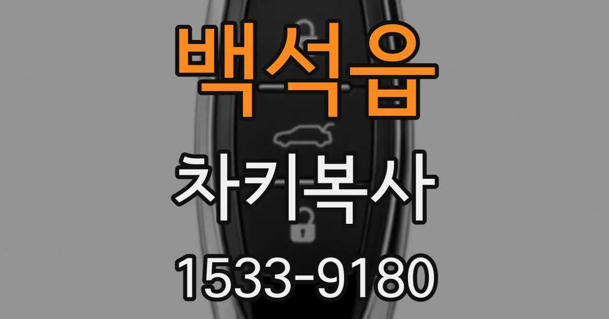 백석읍 차키복사