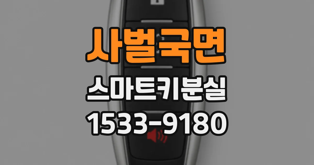 사벌국면 스마트키분실